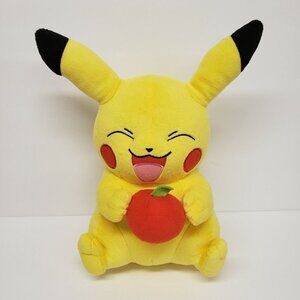 Tomy 11" Pokemon Pikachu Holding Apple 2015 Plush